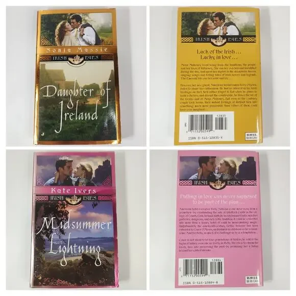Irish Eyes Romance Paperback Book Complete Series Historical Romance Lot of 16